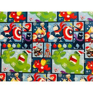 Hallmark Wrapping Paper Christmas Marvel Avengers Illustrations 70 sq ft Jumbo